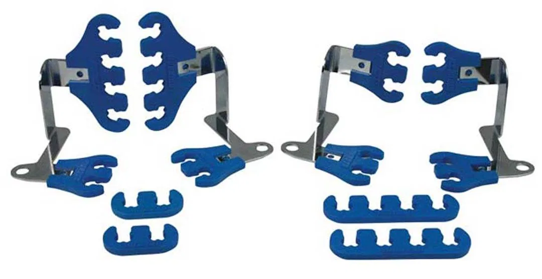 72171 – MOROSO Spark Plug Wire Separator, 7 Millimeter - 9 Millimeter Wire Two Right-Side And Two Left-Side Chrome Pl...